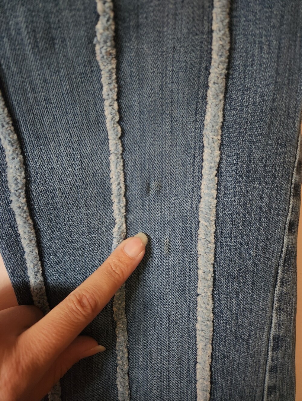 Vintage Y2K Parasuco Low Rise Lace Up Flared Exposed Seam Jeans Size 26 - Picture 14 of 15